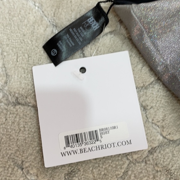 Beach Riot Georgia Top Hologram Stardust NWT Size S - Picture 4 of 12